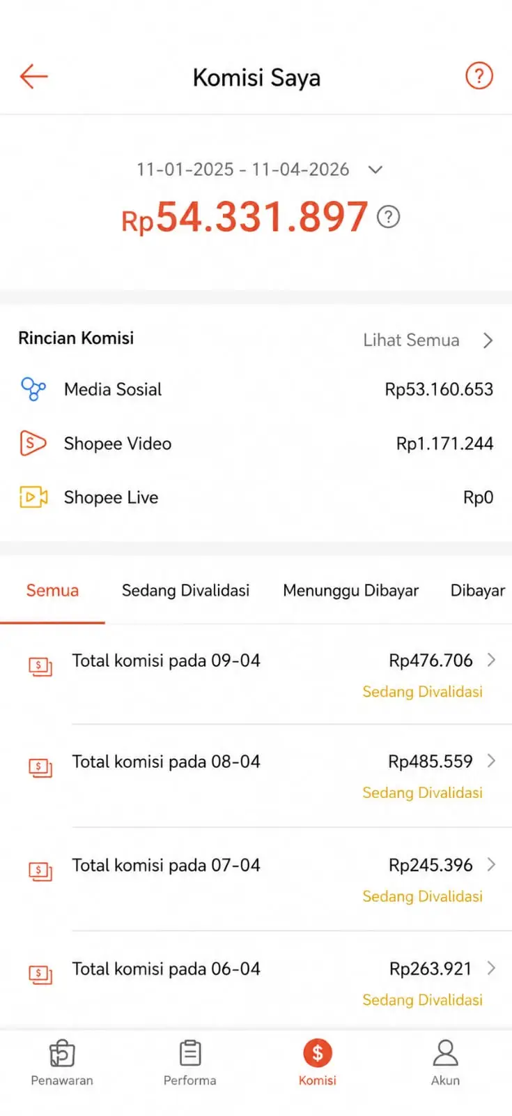 Bukti komisi 2